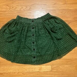 Cute Green Panda Bear Print Animal Skirt